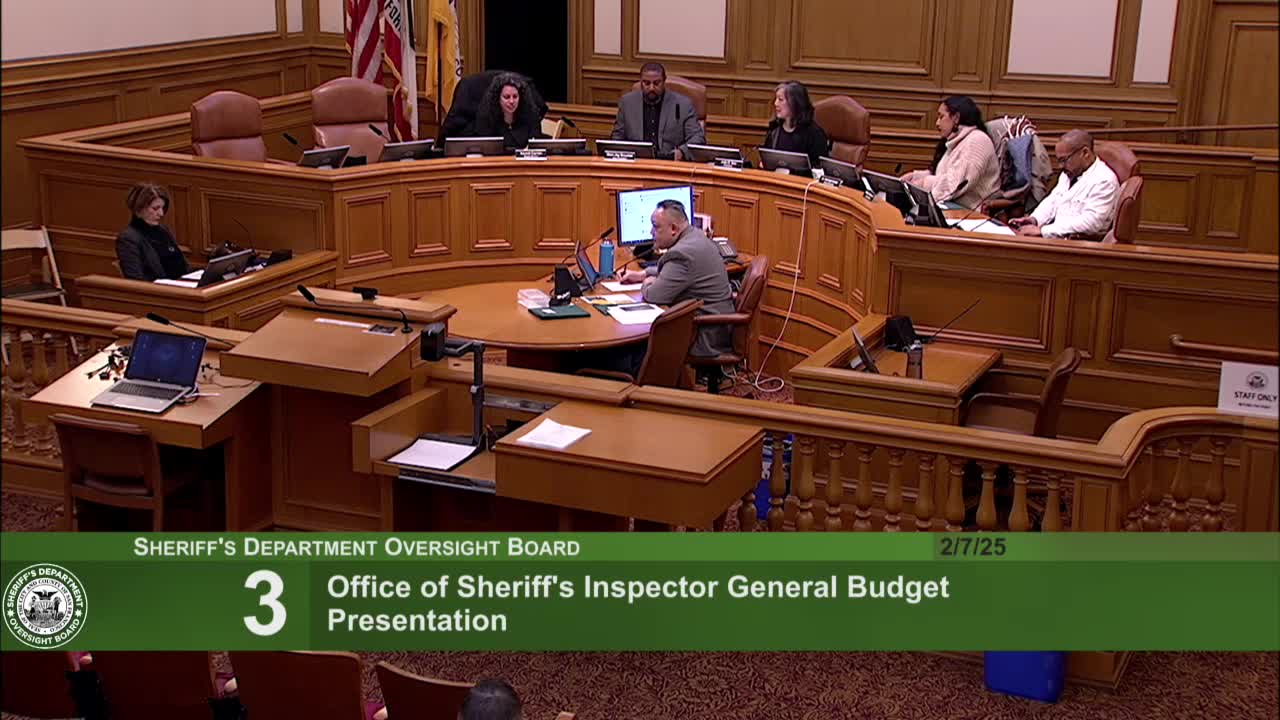 Oversight board approves minutes, OSIG budget, quarterly report and 2025 priorities in unanimous votes