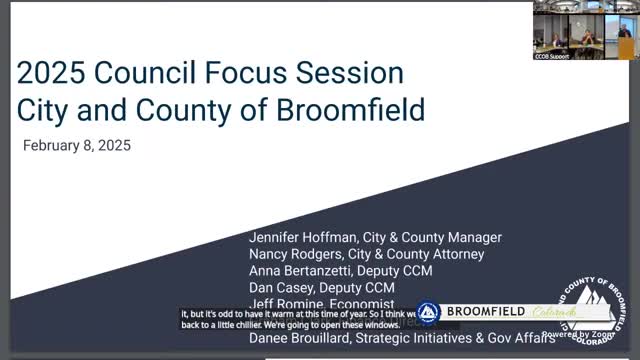 Broomfield leaders call 2025 “stable but fragile,” push disciplined budgeting and long-range planning