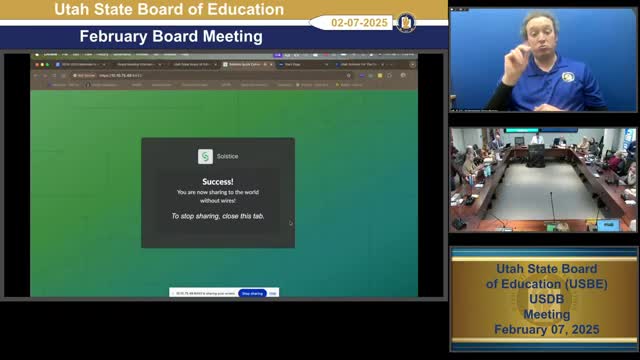 Utah School for the Deaf and the Blind board approves updated human sexuality curriculum, removes two consent videos