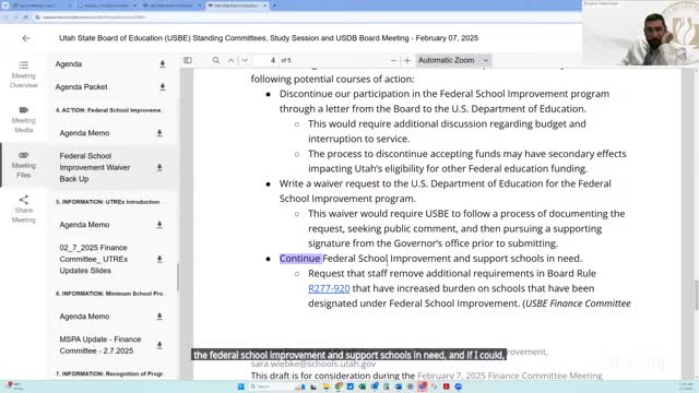 State education staff outline progress on Minimum School Program automation to reduce spreadsheet errors