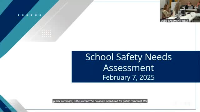 State board recognizes school safety needs assessments completed across Utah schools