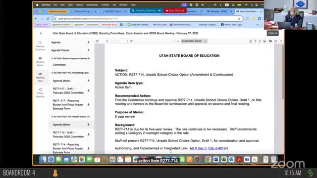 Board committee continues 'unsafe school choice' rule amid questions about measuring persistently dangerous schools