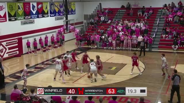 Warrenton Warriors defeat Winfield 66 to 40 in exciting pink night charity game