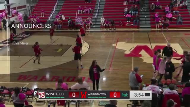 Warrenton wins Pink Night girls game, outpaces Winfield 53-42