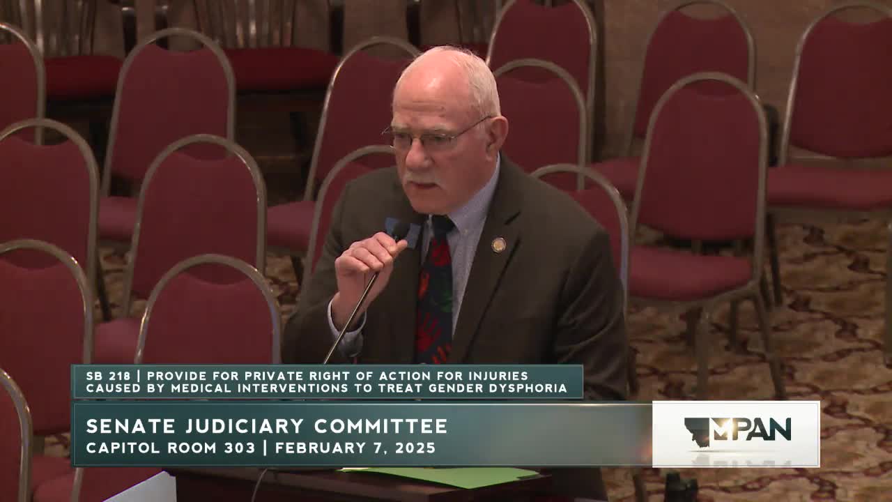 Senate committee advances bill creating private cause of action for some gender‑dysphoria medical interventions
