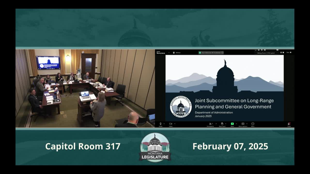 Administration outlines $80 million deferred‑maintenance plan and remote‑work study for capital complex