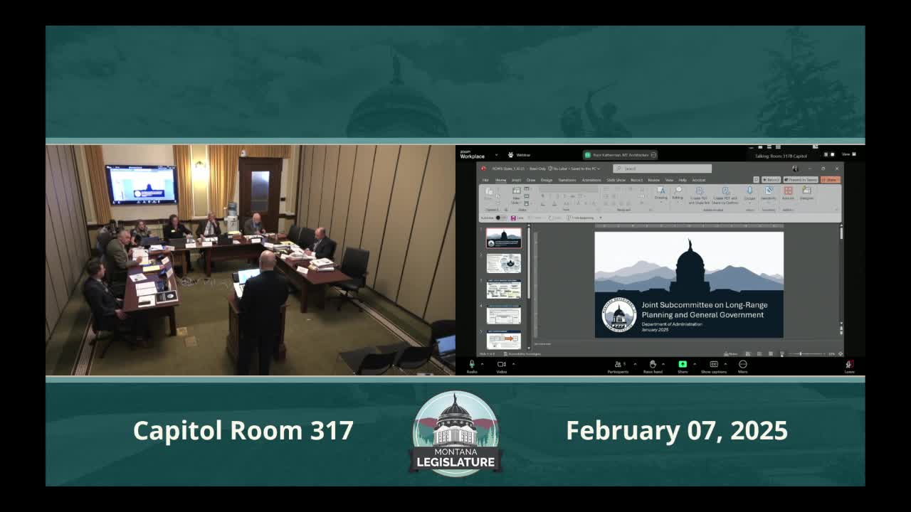 Administration outlines remote‑work study and $80M deferred‑maintenance backlog for Capital Complex