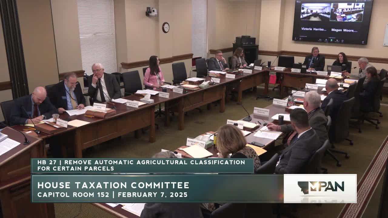 Committee considers overhaul of agricultural property classification and review process