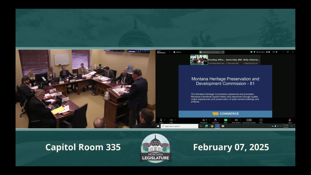 Montana Heritage Commission highlights tourism revenue, deferred maintenance; department details embezzlement probe