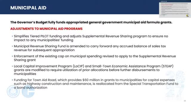 Governor Lamont proposes comprehensive tax relief and capital budget reforms for Connecticut