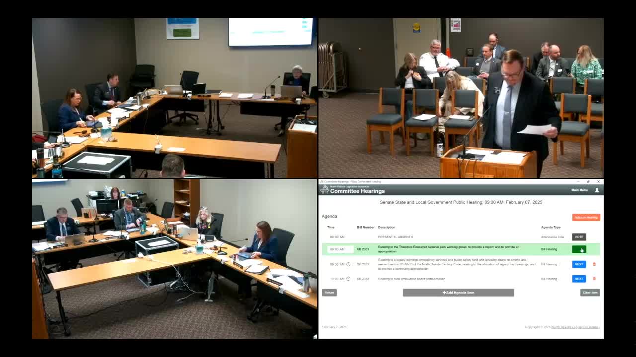 Committee hears proposal to use Legacy Fund earnings for $25M emergency‑services grant program