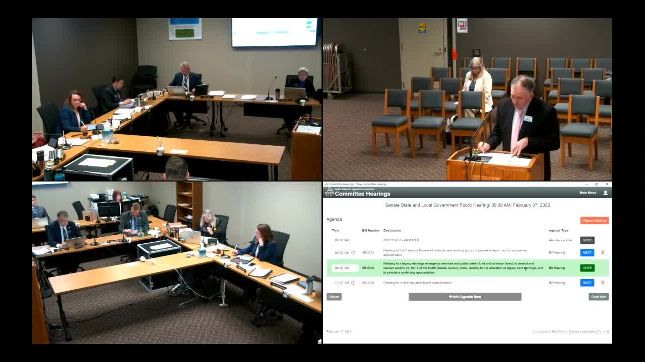 Bill to allow compensation for rural ambulance district board members gets brief hearing