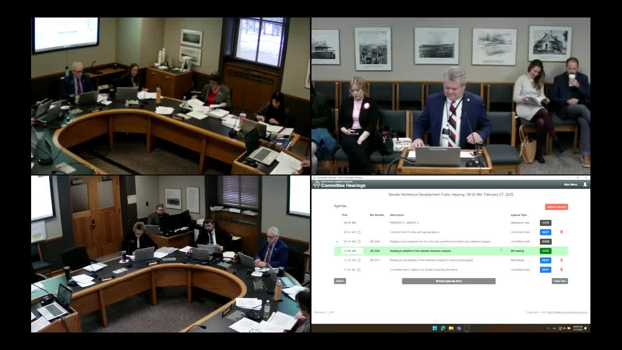 Committee approves dietitian licensure compact bill SB 2223 as amended