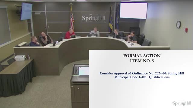 City Council member advocates residency requirement for police chief position