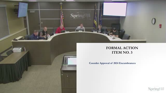 Spring Hill names local banks as city depositories in housekeeping vote