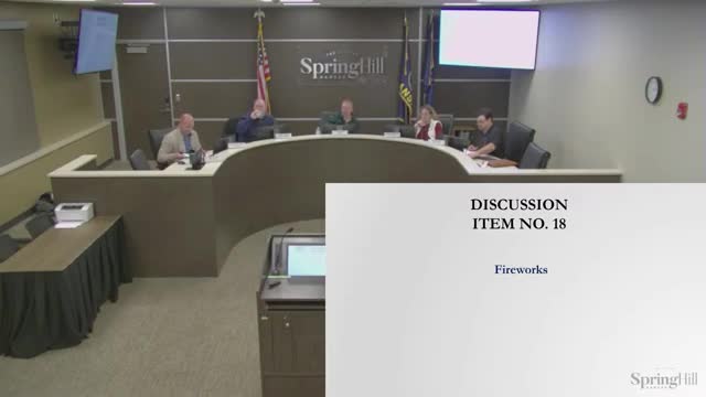 Council reopens fireworks schedule discussion; no policy change set yet