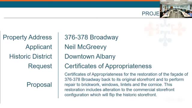 Neil Negribi proposes historic storefront restoration in Downtown Albany