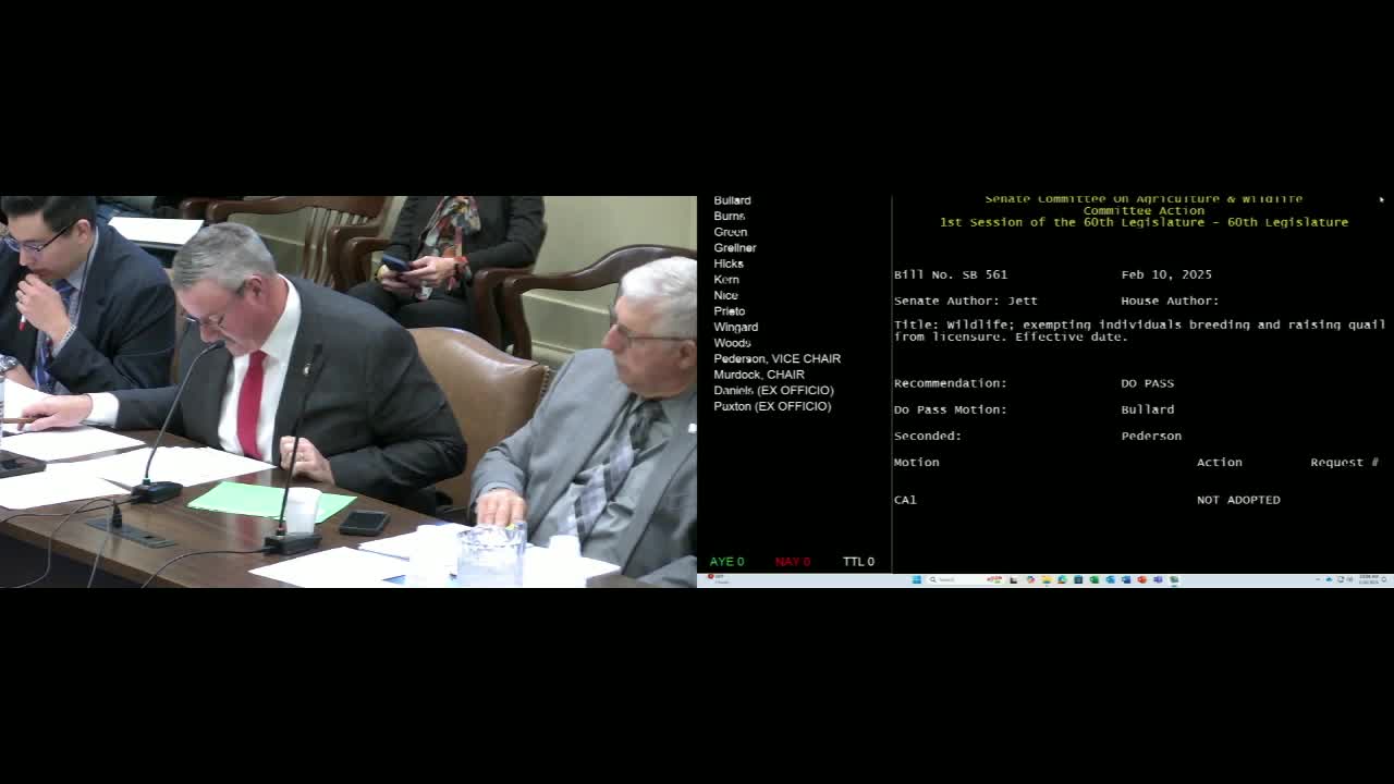 Committee clears bill to enable captive rearing and local sale of certain fish with protections for wild stocks