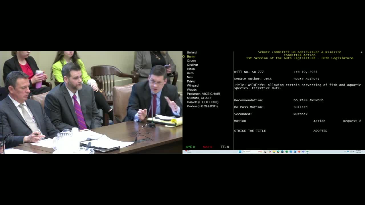 Committee advances Oklahoma Local Food for Schools program; sponsors say state fund already seeded