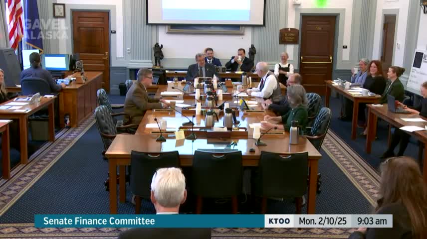 Senate finance committee hears AGDC update on Alaska LNG Phase 1 pipeline, costs and financing
