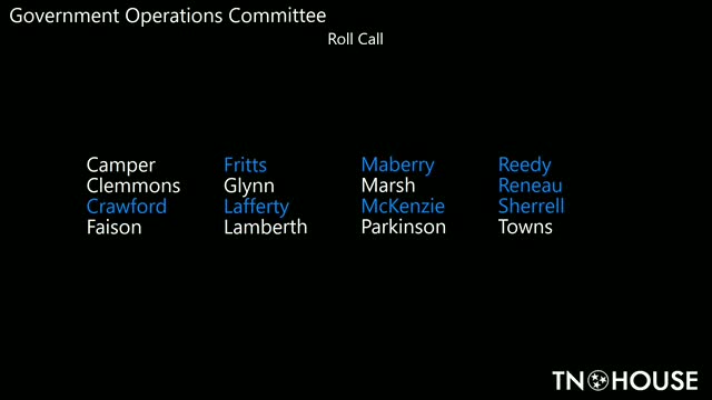 Committee establishes quorum and introduces new members