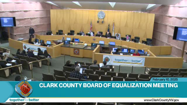Clark County Board of Equalization hears property appeals, approves mixed reductions and holds