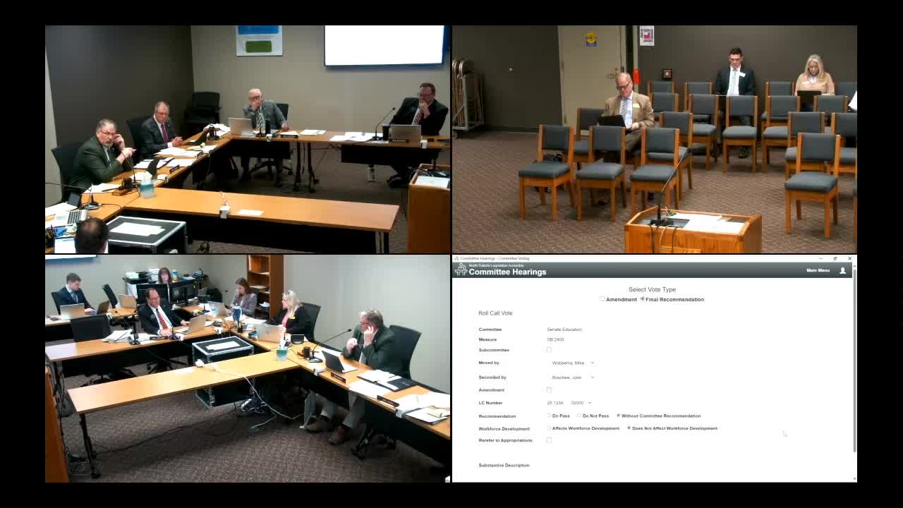Committee debates amendments to controversial education bill amid voting complexities