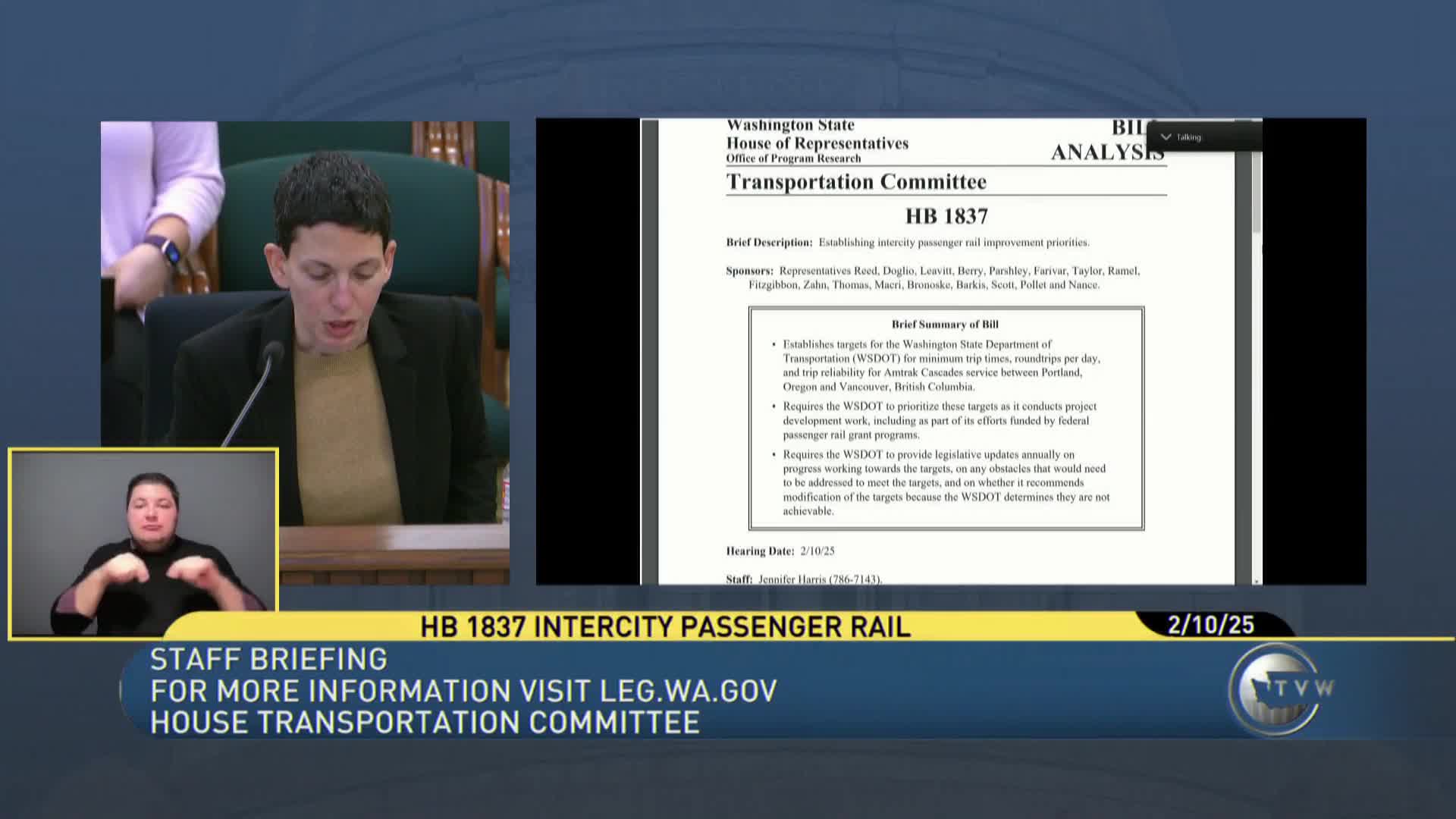 WSDOT and ODOT launch 20-year plan to improve Amtrak Cascades service