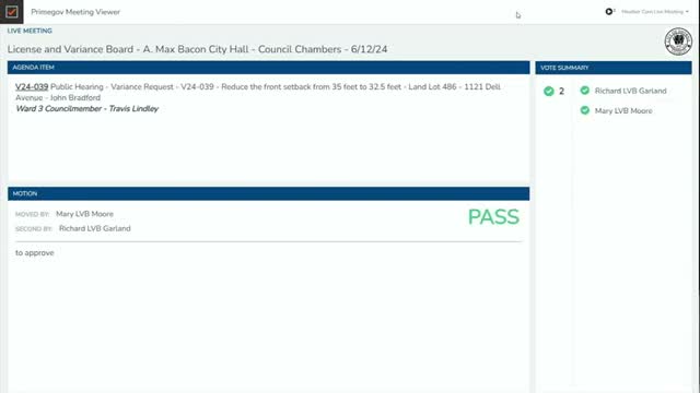 Smyrna board approves multiple setback and accessory‑structure variances, tables Windy Hill liquor‑agent change