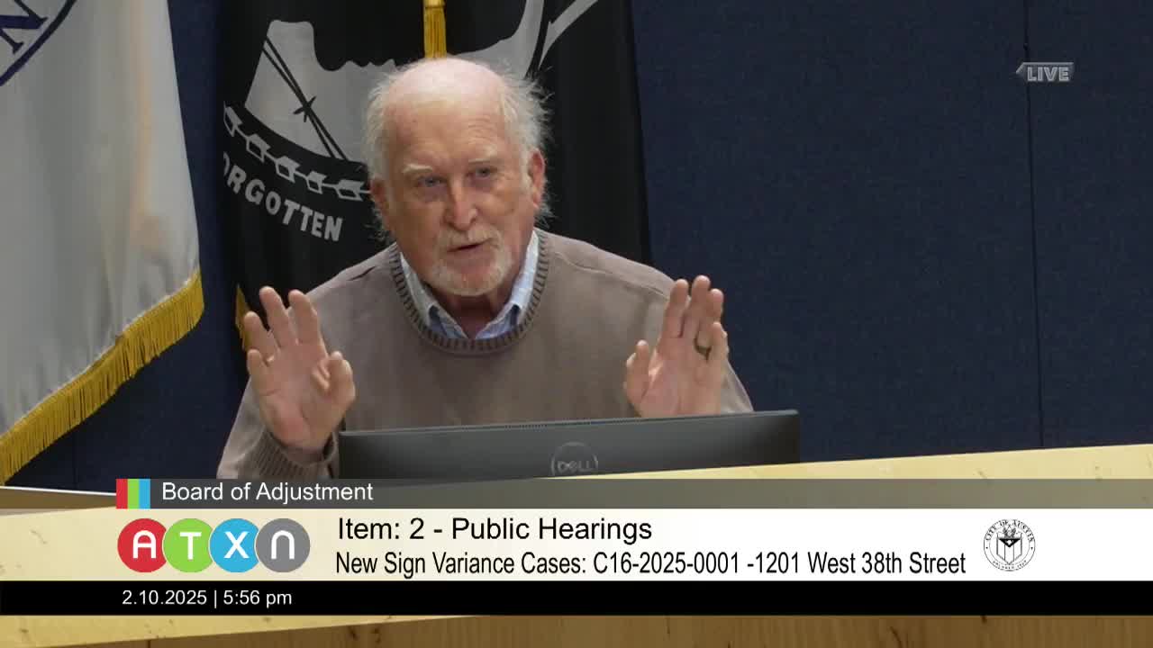 Austin Board approves variance for hospital signage increase to enhance visibility