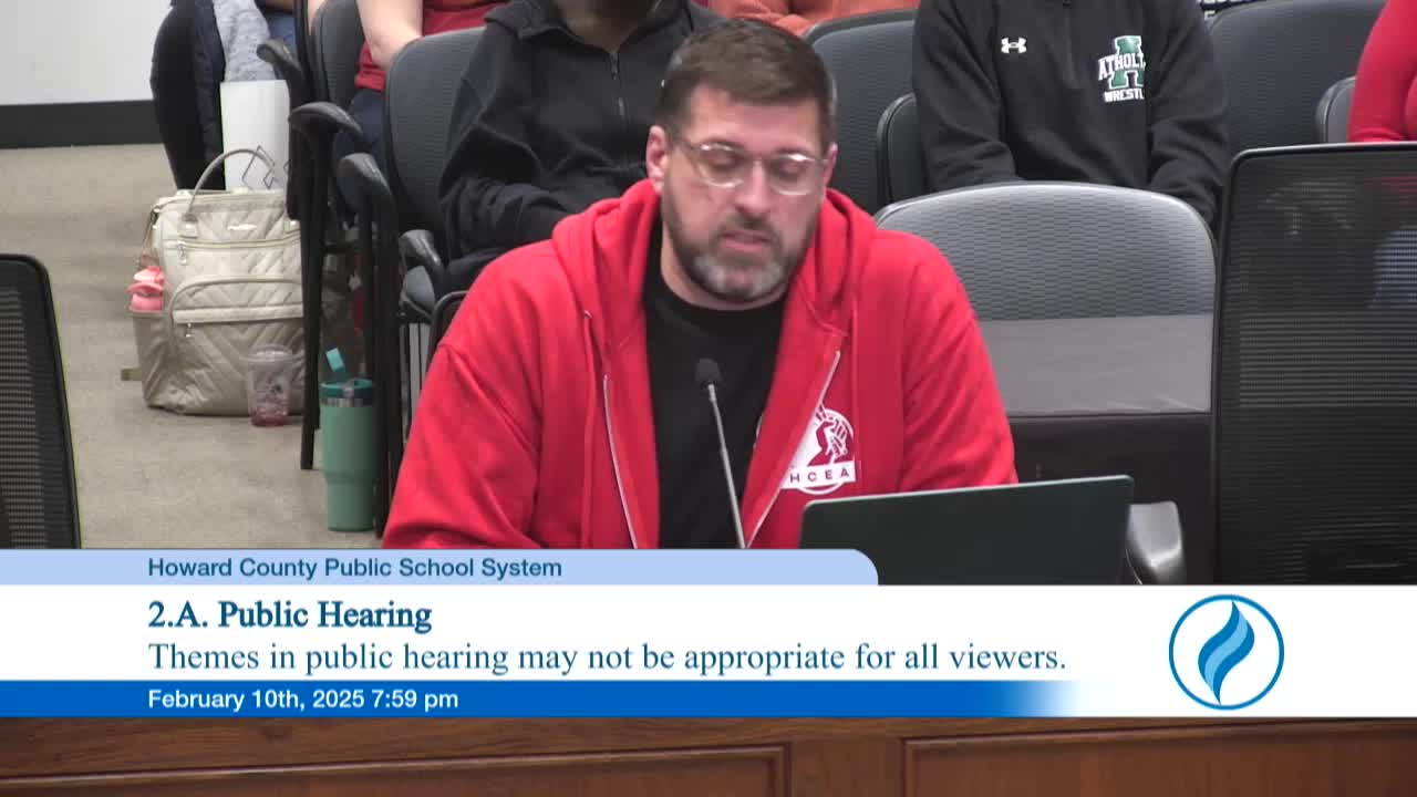 Howard County Board debates new security positions amid rising school violence