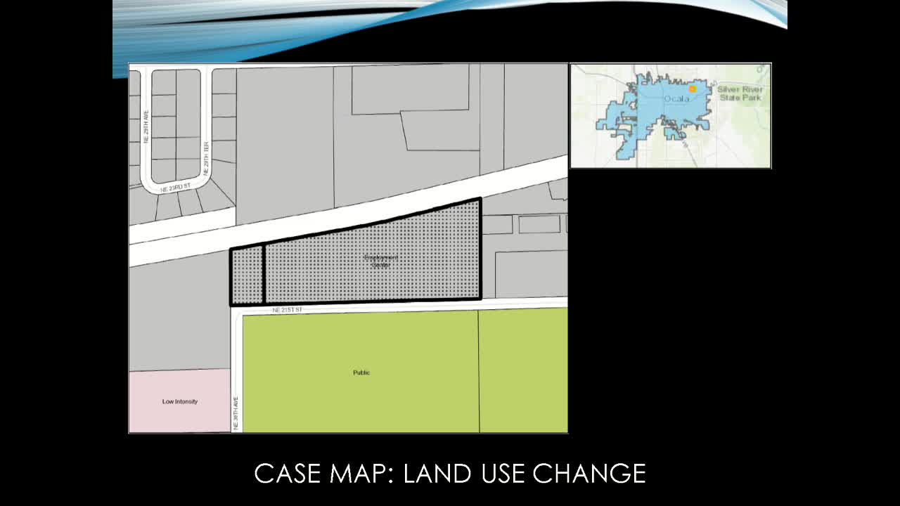Ocala City Council approves future land use change and zoning for 12.42 acres