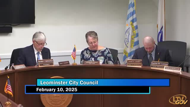 Leominster council grants $65,000 to recovery center, approves building transfer and adopts zoning changes