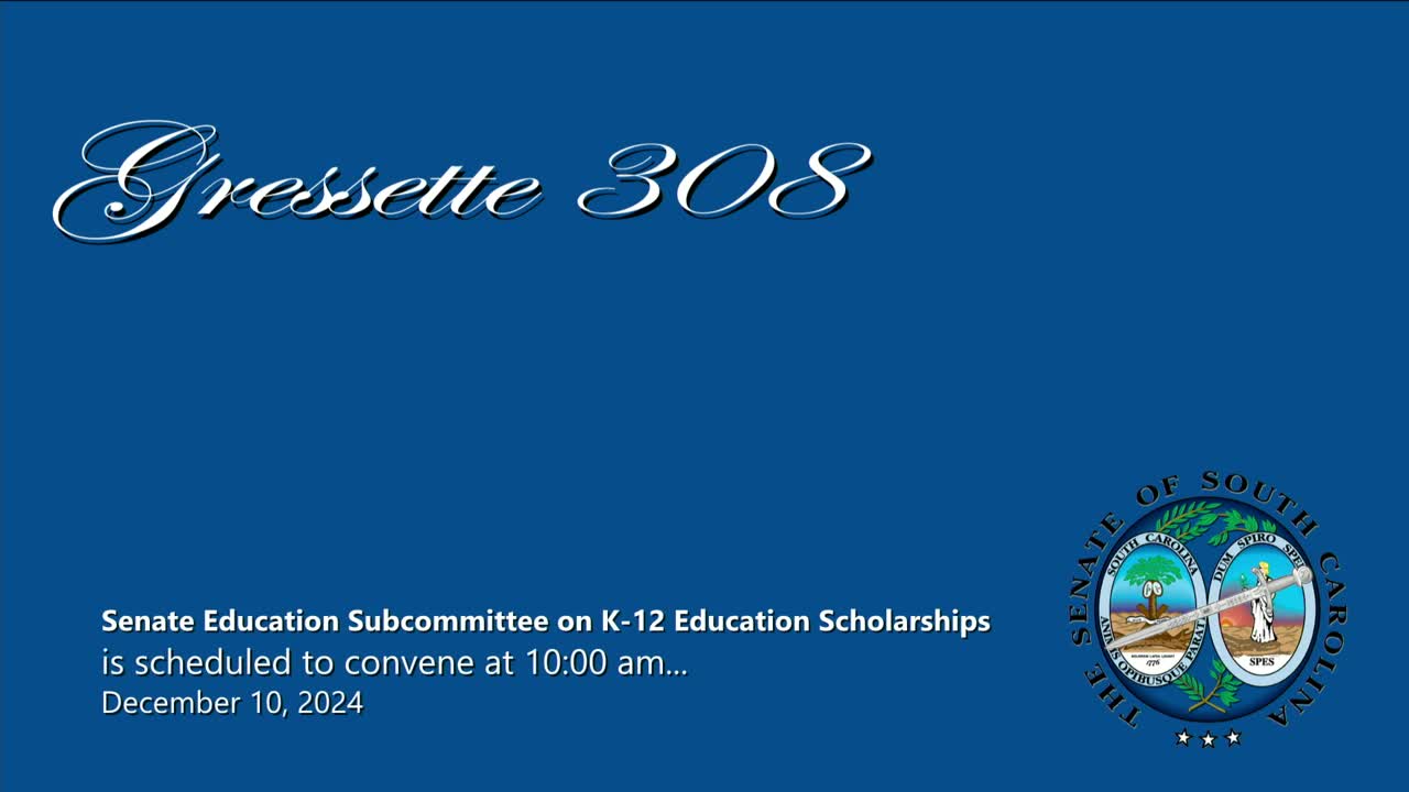 Senate Education Subcommittee prepares for landmark education bill prefiling in 2025