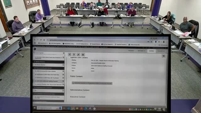 Board approves special‑education hires and two general‑fund positions after debate over coop dissolution and costs