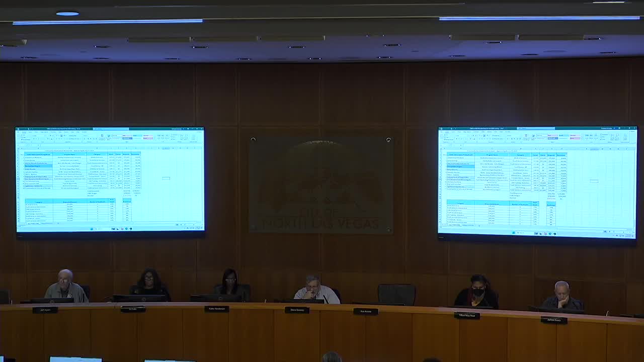 North Las Vegas advisory panel approves CDBG funding recommendations after debate over small reallocations