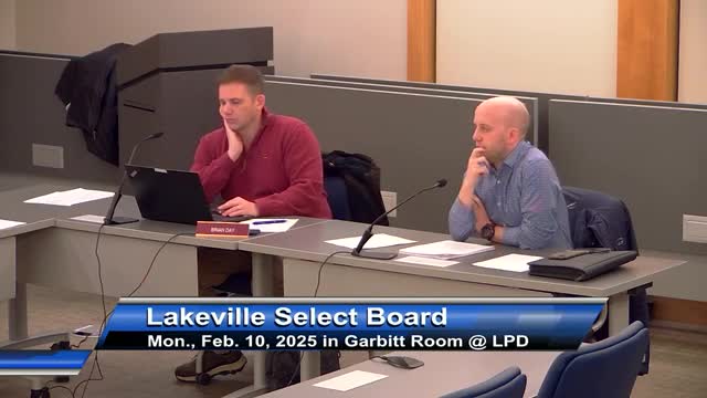 Lakeville board debates enterprise-account practices and talks joint review with Parks Commission