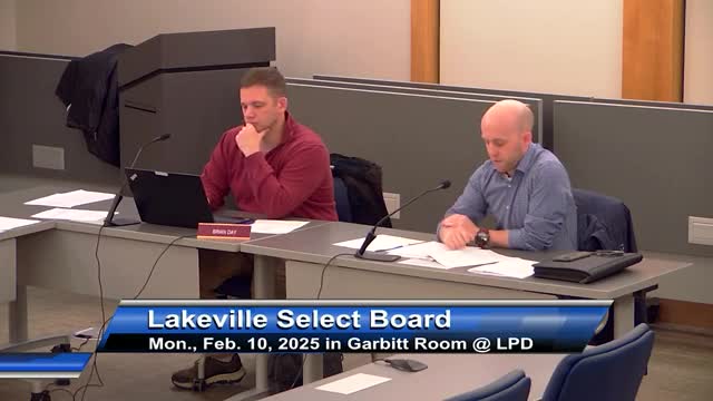 Select Board hears first readings of procurement and purchasing‑card policies; staff to return Feb. 24