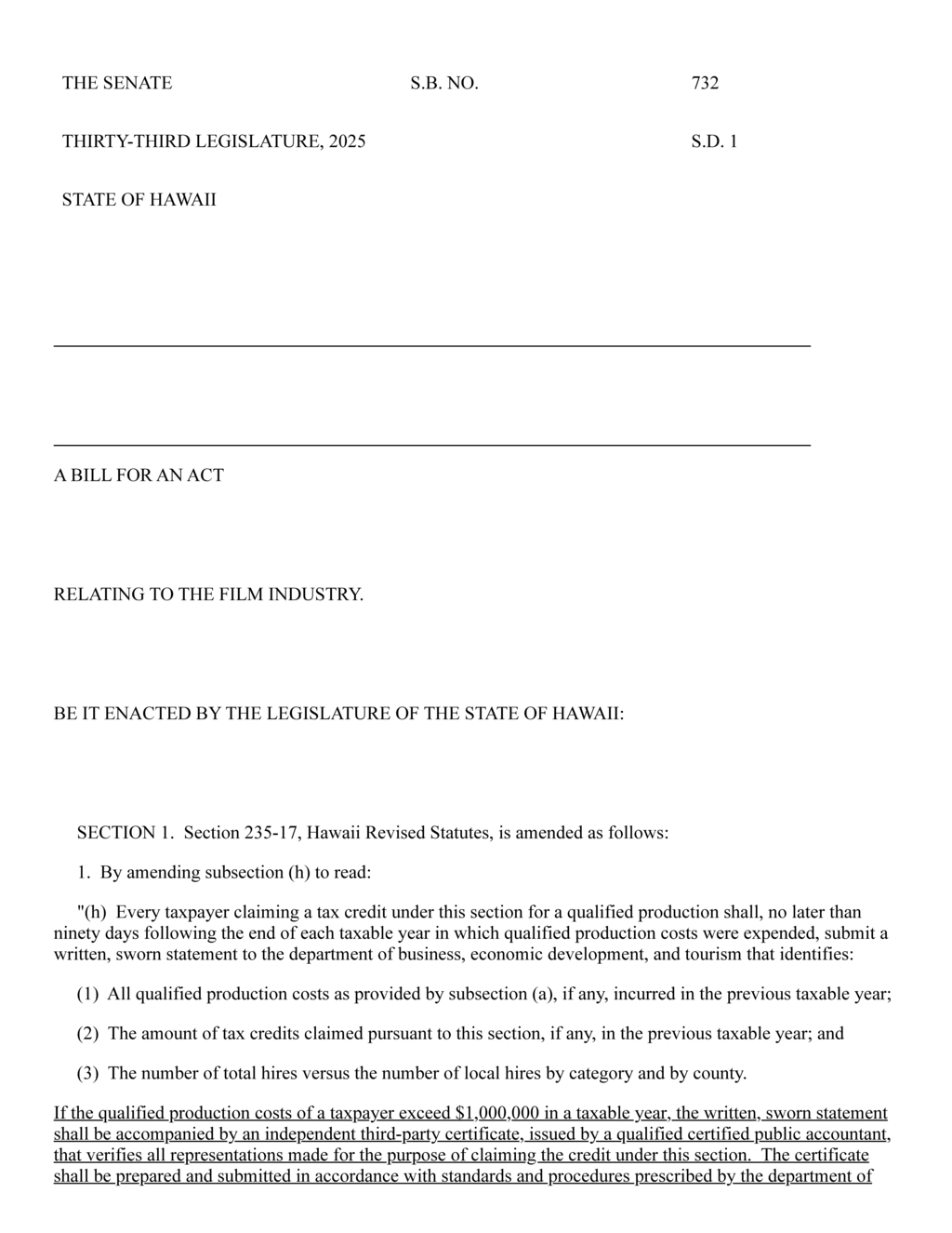 Hawaii amends film tax credit law to include streaming productions
