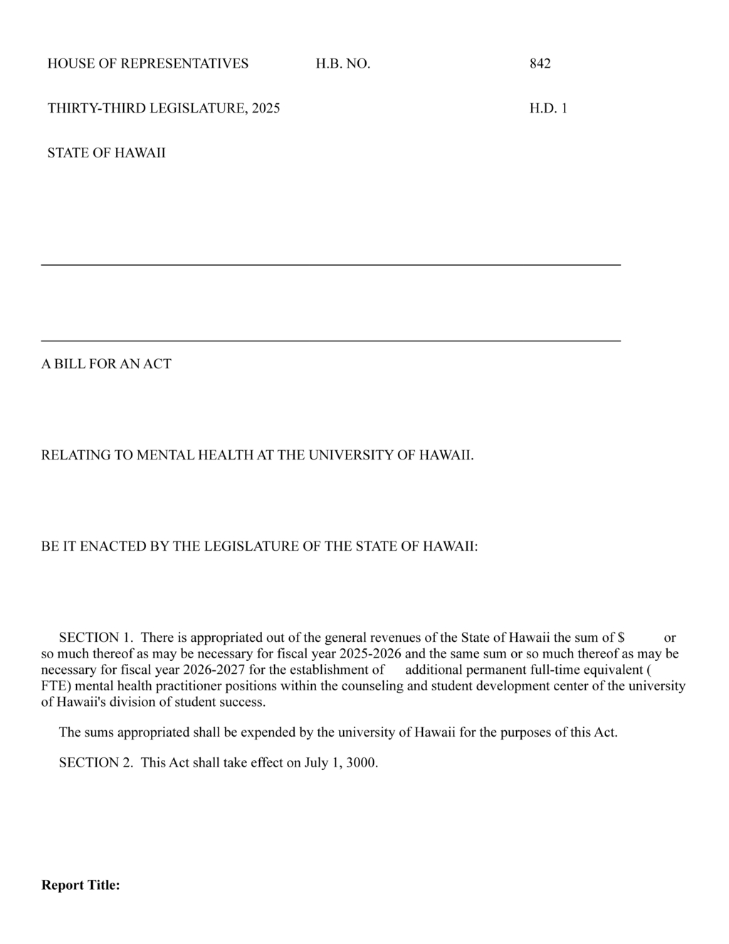 Hawaii Legislature allocates funds for mental health practitioners at UH Manoa