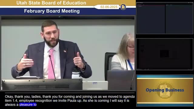 State education staff honor Paula Plant for role expanding School LAND Trust distributions