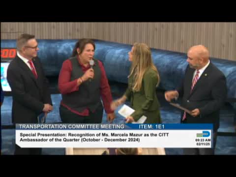 Miami-Dade CITT names Arcela fourth-quarter transit ambassador, highlights rider feedback