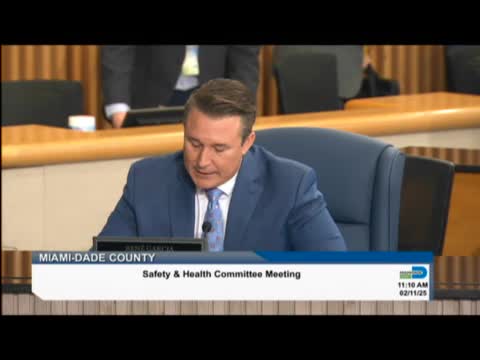 Vice chairman urges Miami‑Dade County hearing on rising HIV cases; committee approves agenda and adjourns