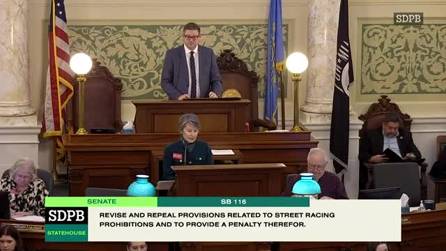 Senate passes law tightening penalties for illegal street racing; sponsors and opponents cite Sturgis and Sioux Falls concerns