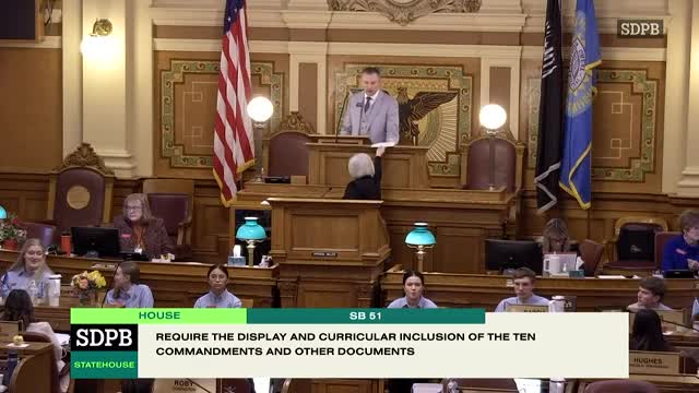 House rejects proposal to post and teach the Ten Commandments in public schools