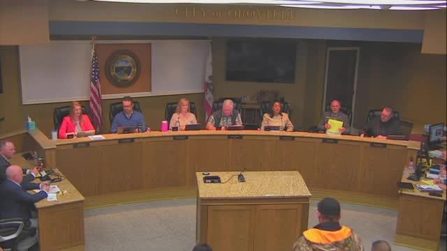 Oroville council swears in three new members, adopts agenda and approves committee appointments; new police chief introduced
