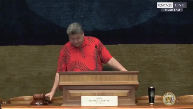 Hawaii Senate approves standing committee reports and adjourns until Monday