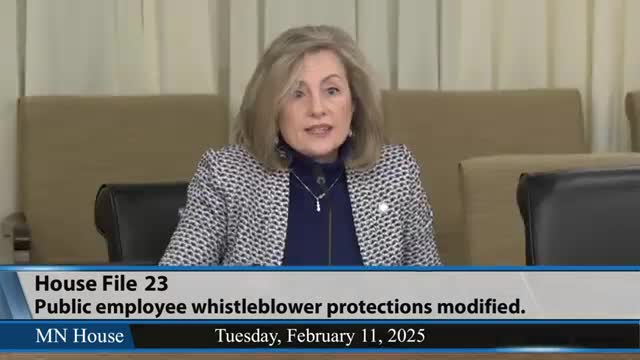 Committee advances bill to extend whistleblower protection to reporting of waste, fraud and abuse