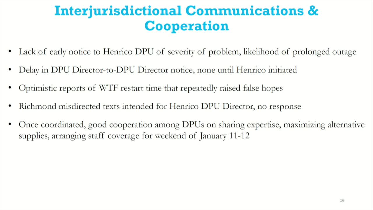 Henrico DPU overcomes water outage challenges to restore service for 6000 residents