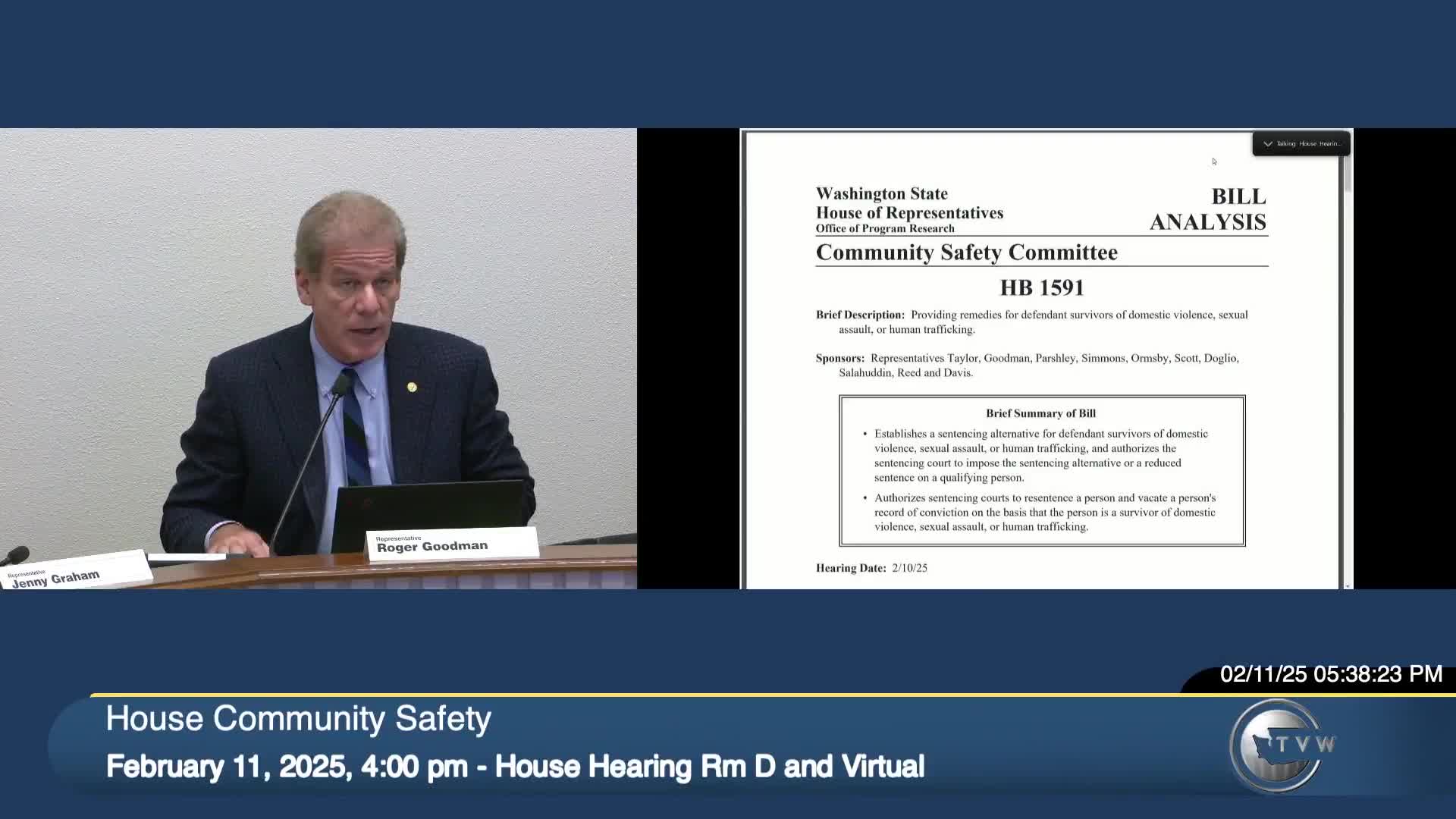 Mayor Brett Gailey advocates for stricter firearm laws at Washington legislative hearing